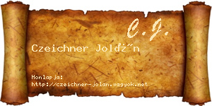 Czeichner Jolán névjegykártya